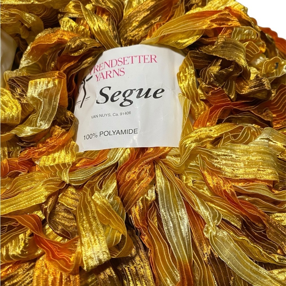 Trendsetter Segue Golden Ribbon Yarn -Multicolor -2 skeins - Picture 2 of 3